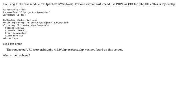 DevOps & SysAdmins: PHP CGI for apache virtual host смотреть онлайн