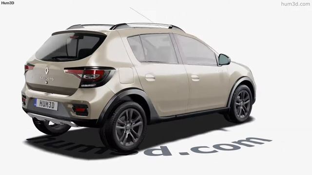 Renault Sandero Stepway Latam-spec 2019 3D model by Hum3D.com смотреть онлайн