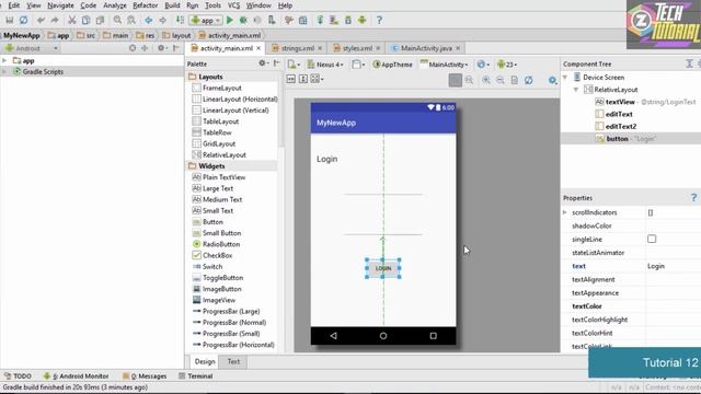 How to Design Android User Interface Layout | Create UI Design Quickly in Android Studio Tutorial 1 смотреть онлайн