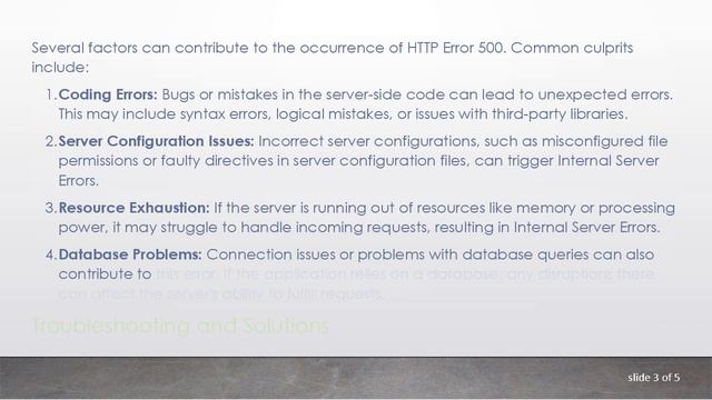 Understanding HTTP Error 500: Internal Server Error смотреть онлайн