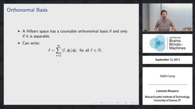 Math Camp for 9.520/6.860S Statistical Learning Theory and Applications смотреть онлайн