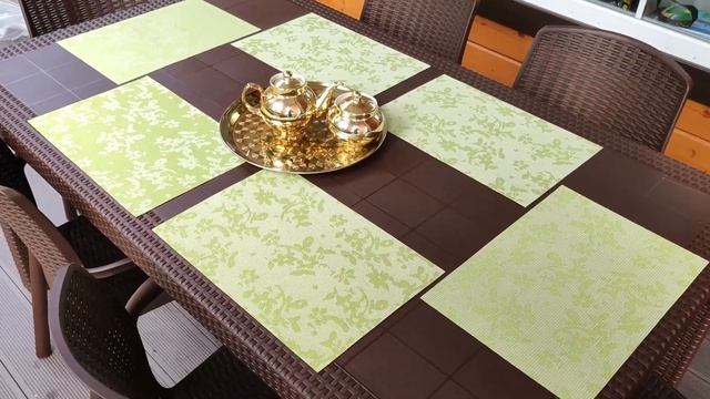 Комплект мебели Barсelona Set с имитацией искусственного ротанга. Обеденная зона на Вашей террасе. смотреть онлайн
