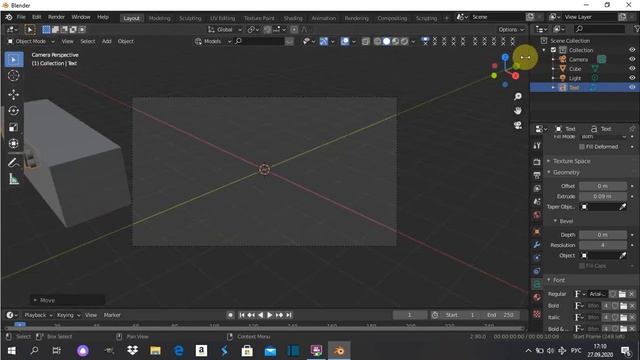 Создание простой рекламы в Blender 2.90. смотреть онлайн