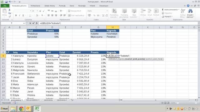 EXCEL - Funkcja JEŻELI смотреть онлайн