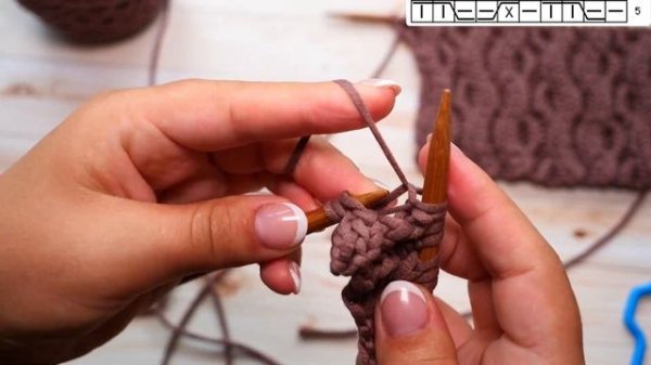 Коса «Змейка» спицами ? Cable «Snake» Stitch