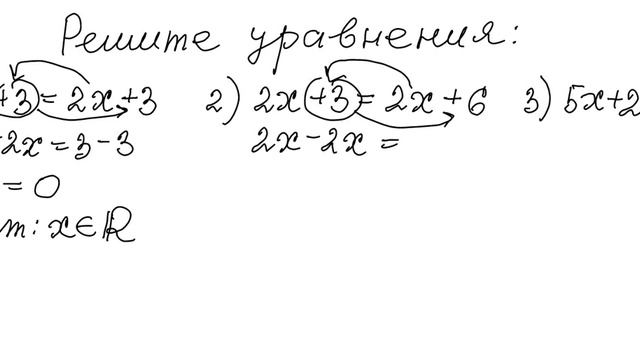 Частные случаи линейного уравнения с одной переменной смотреть онлайн