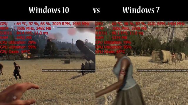 Dying light the following Windows 10 vs Windows 7 смотреть онлайн