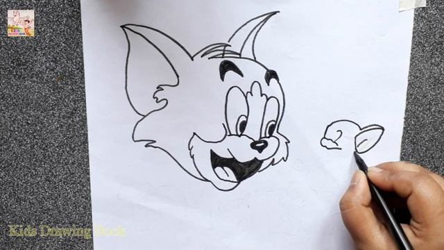 KIDS DRAWING BOOK! HOW TO DRAW TOM AND JERRY FROM NUMBER 2212 STEP BY STEP FOR KIDS !HD NEW 2020 смотреть онлайн