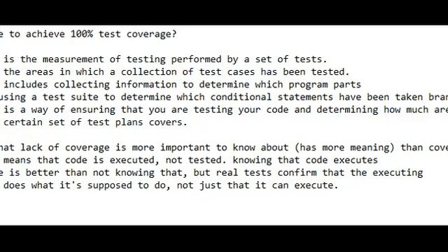 100 %%% Coverage possible to be achieved смотреть онлайн