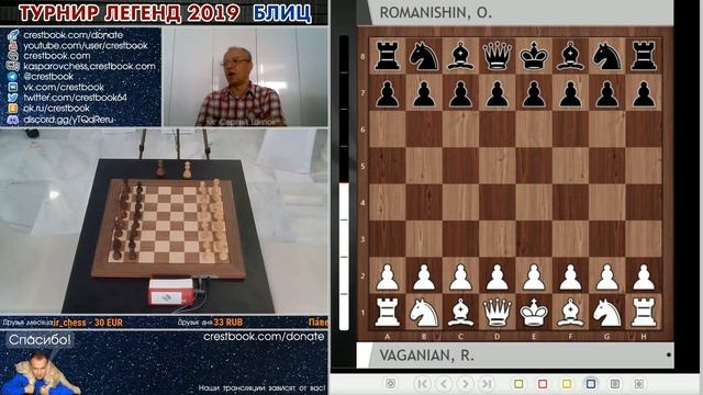 Блиц шахматы ♕ Турнир легенд 2019. Туры 7-12 ? Сергей Шипов смотреть онлайн