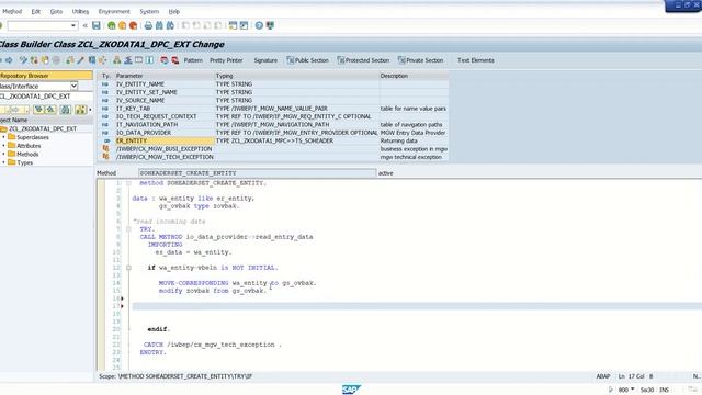 sap odata implement create method смотреть онлайн