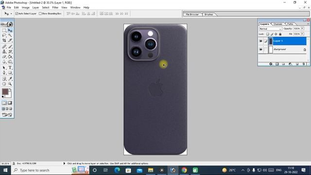 How to make a mobile cover in photoshop | फोटोशॉप में मोबाइल का कवर कैसे बनाये | Adobe Photoshop 7. смотреть онлайн