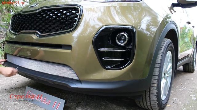 Защита радиатора KIA SPORTAGE IV 2015-н.в. (Хром) - strelka11.ru смотреть онлайн