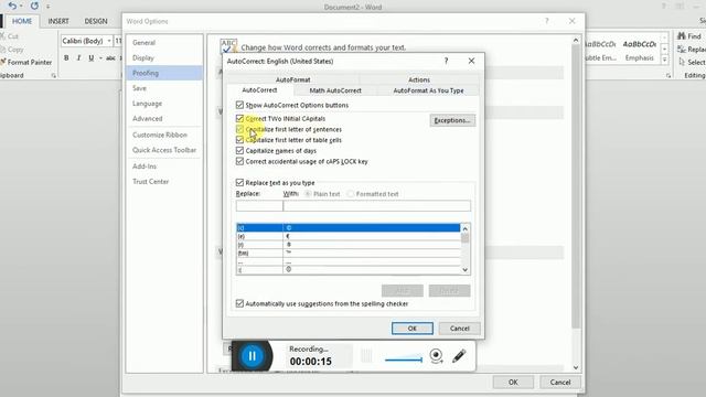 How to turn off auto capitalization in word | Word | Windows смотреть онлайн