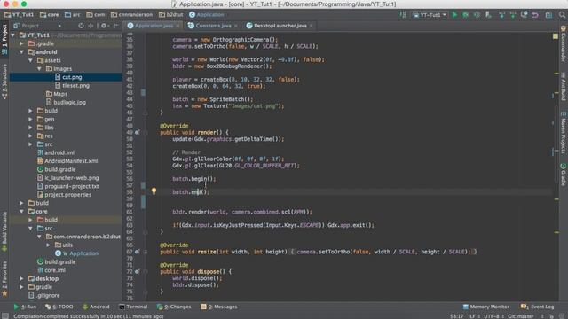LibGDX - Box2D - Rendering Textures to Box2D Object Locations (Basic) смотреть онлайн