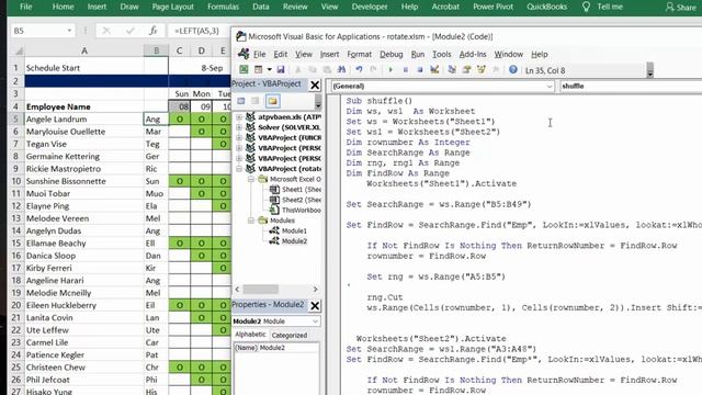 How to Rotate a list of values with VBA in Excel смотреть онлайн