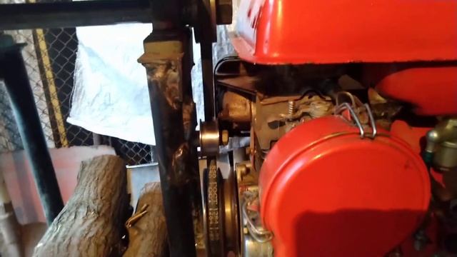 Циркулярка с двигателем от мотоблока. Мотоциркулярка.