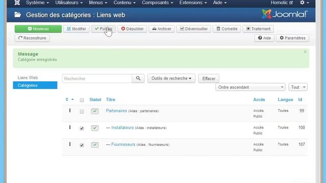 JOOMLA - Gérer des liens web смотреть онлайн