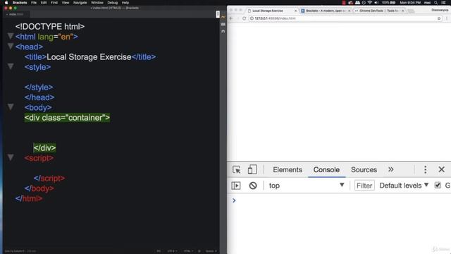 JavaScript Exercise Local Storage Task List : HTML CSS page Setup смотреть онлайн