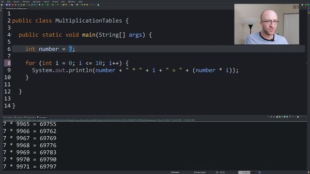 Print Multiplication Tables in Java - Full Tutorial смотреть онлайн