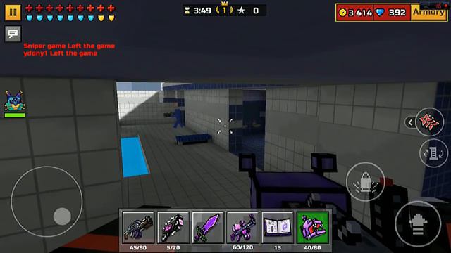 Pixel Gun 3D - Purple Color Weapons Gameplay смотреть онлайн