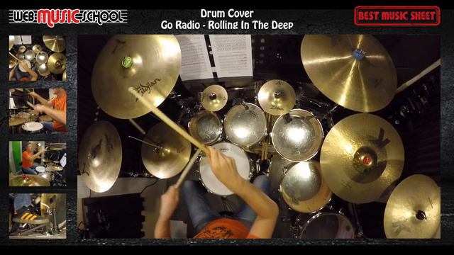 Go Radio - Rolling In The Deep - DRUM COVER смотреть онлайн