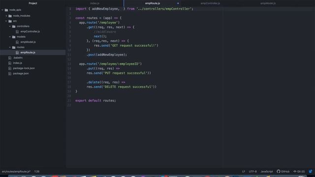 Creating Restful APIs with Node.js and Express (GET Request) смотреть онлайн