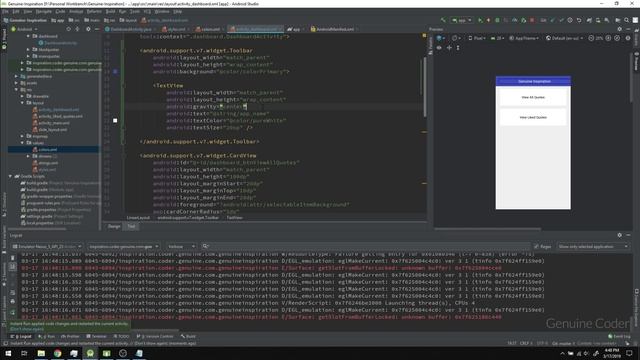 Android Tutorial 12: Create Custom Toolbar and Center Title Text смотреть онлайн
