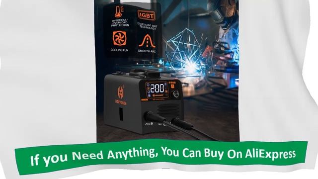 HZXVOGEN 3 in1 MIG/TIG/MMA Semi-Automatic Welding Machine HVM200 Inverter Welder Synergy смотреть онлайн