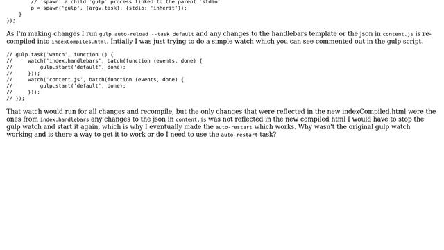 Code Review: Gulp watch for a handlebars project смотреть онлайн