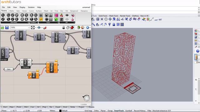 Parametric Tower Facade in Grasshopper | Rhino Tutorial смотреть онлайн
