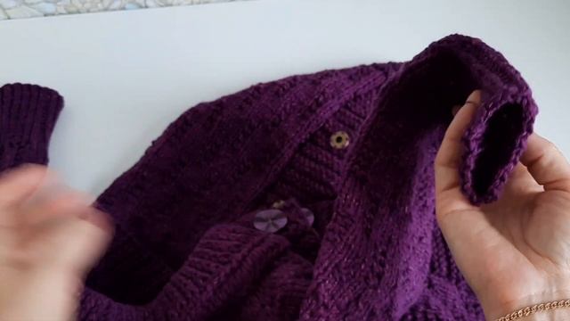 Детское пальто спицами./МК в формате описания + подробный МК узора. смотреть онлайн