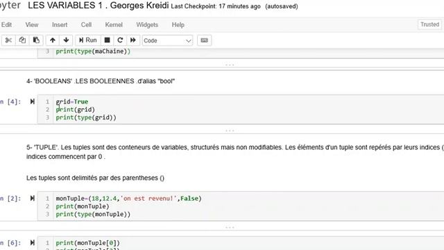 1 Les Variables -PYTHON- GeoKre смотреть онлайн