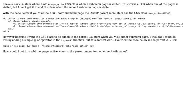 Wordpress: Have CSS Class Added with `is_page()` WP function смотреть онлайн