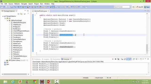 Abstract Factory Design Pattern In Java смотреть онлайн
