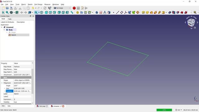 FreeCAD How To Rotate Sketch смотреть онлайн