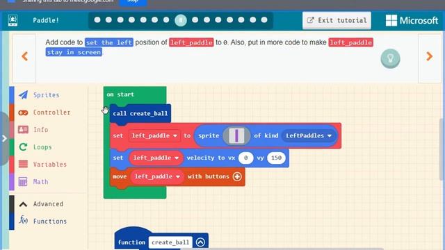 Microsoft MakeCode: Paddle (Pong) Tutorial Instructions смотреть онлайн