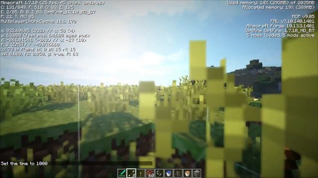 FPS Test Minecraft Shaders Mod (Warrus HFPS Shaders V3.0 Ultra DOF) Gigabyte GTX 650 OC 2GB смотреть онлайн