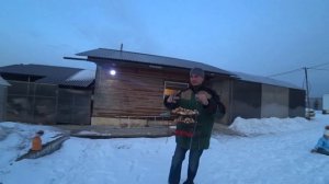 День рождения в супер-игровой. Шашлык в тандыре. Готовим горбушу.