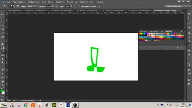 рисуем крипера в photoShop смотреть онлайн