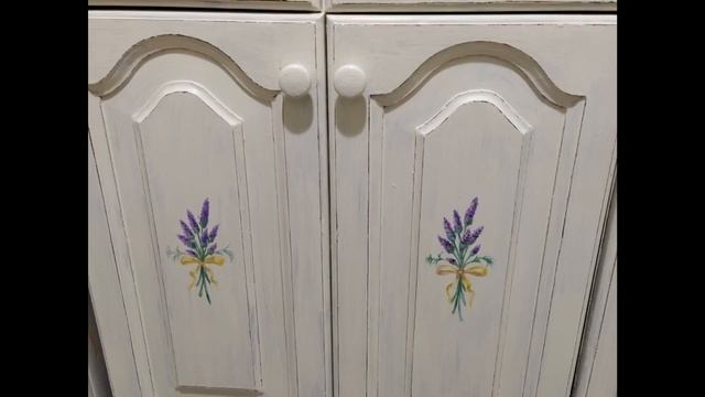 Реставрация старой деревянной кухонной мебели в стиле Прованс. смотреть онлайн