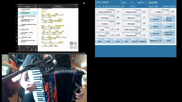 Hiding behind this Masquerade on my Roland Fr-4x digital accordion and Ketron SD-90 Pro Sound Modul смотреть онлайн