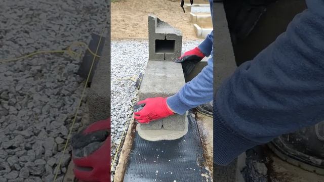 Кладка керамзитобетонных блоков на раствор
