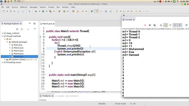 125 Java advanced Multithreading set method دالة تغيير смотреть онлайн