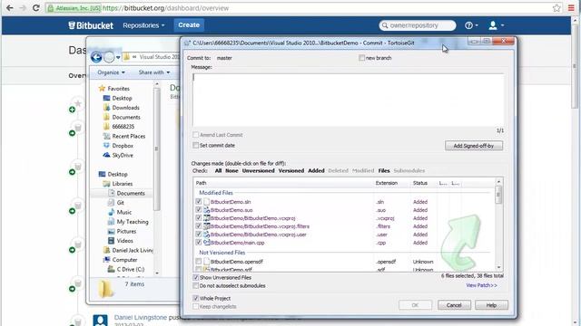 Using GIT with Bitbucket смотреть онлайн