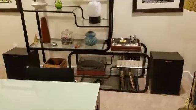 Dynaco Tube Stereo Amplifer SCA-35 & Klipsch Heresy Speakers - Garrard Zero 100 Turntable. смотреть онлайн