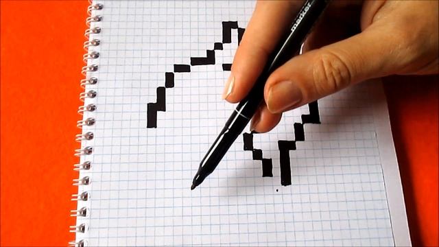 Как нарисовать Белку по клеточкам в тетради How to Draw Funny Squirrel Pixel Art смотреть онлайн