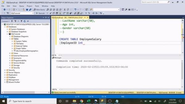 SQL Basics Tutorial For Beginners | Installing SQL Server Management Studio and Create Tables | 1/4