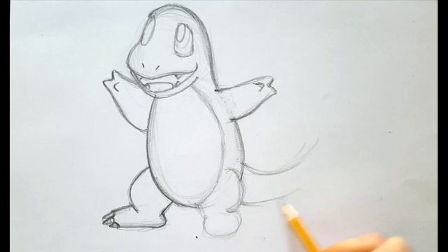 Как нарисовать Покемона Чармондера | How to Draw a Charmander смотреть онлайн