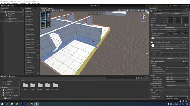Как МОДЕЛИРОВАТЬ здания и помещения с помощью Pro Builder и Pro Grids в Unity? | БЕЗ BLENDER смотреть онлайн